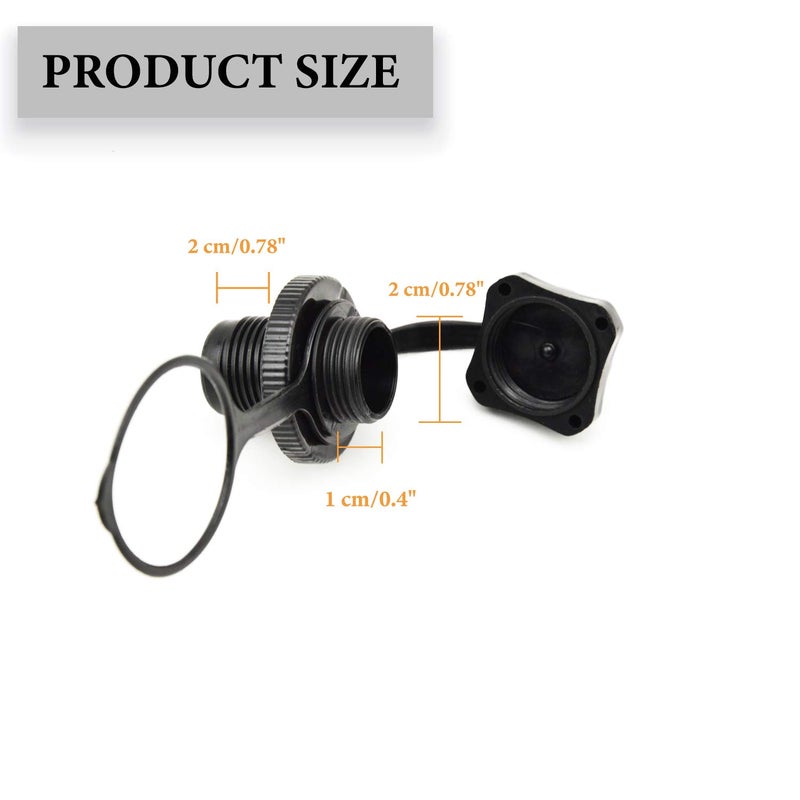 URIMPAVIDO 2PCS Inflatable Boat Air Valve, Kayak Raft Plug Replacement, Inflatable Boat Spiral Air Plug, Air Mattress Plug Replacement, Air Valve Replacement for Inflatable Boat Rubber Dinghy Pool Airbeds - Image 2